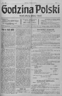 Godzina Polski : dziennik polityczny, społeczny i literacki 8 lipiec 1916 nr 188