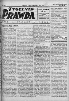 Tygodnik Prawda 17 kwiecień 1927 nr 16