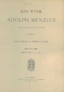 Das Werk Adolph Menzels : vom Künstler Autorisierte Ausgabe. T. 3, Bildertafeln 1871-1889