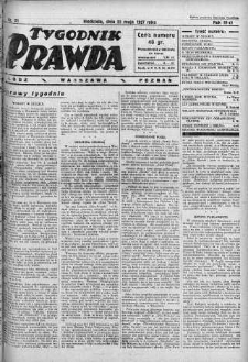 Tygodnik Prawda 22 maj 1927 nr 21