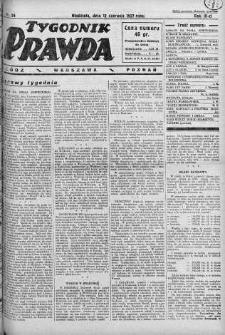 Tygodnik Prawda 12 czerwiec 1927 nr 24