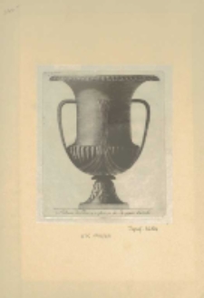 Vaso di bronzo preso da disegni antichi