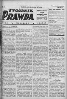 Tygodnik Prawda 7 sierpień 1927 nr 32