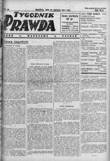 Tygodnik Prawda 28 sierpień 1927 nr 35