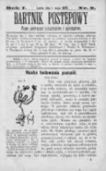 Bartnik Postępowy. Pismo poświęcone pszczelarstwu i ogrodnictwu 1875, Rok I, Nr 9