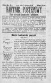 Bartnik Postępowy. Pismo poświęcone pszczelarstwu i ogrodnictwu 1875, Rok I, Nr 11