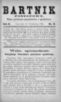 Bartnik Postępowy. Pismo poświęcone pszczelarstwu i ogrodnictwu 1876, Rok II, Nr 20