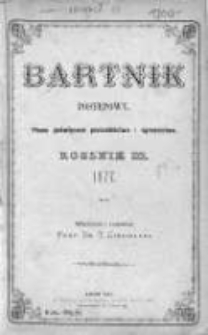 Bartnik Postępowy. Pismo poświęcone pszczelarstwu i ogrodnictwu 1877, Rok III, Nr 1