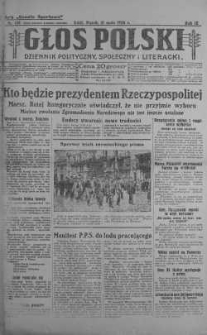 Głos Polski : dziennik polityczny, społeczny i literacki 21 maj 1926 nr 138