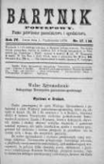Bartnik Postępowy. Pismo poświęcone pszczelarstwu i ogrodnictwu 1878, Rok IV, Nr 17 i 18