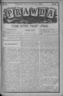 Prawda. Tygodnik polityczny, społeczny i literacki 1881, Nr 31