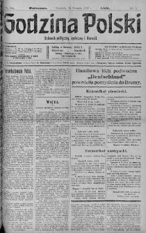 Godzina Polski : dziennik polityczny, społeczny i literacki 24 sierpień 1916 nr 235