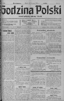 Godzina Polski : dziennik polityczny, społeczny i literacki 25 sierpień 1916 nr 236