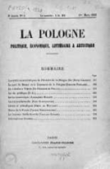 La Pologne : Politique, Economique, Litteraire et Artistique 1923 An. 4, Nr 5