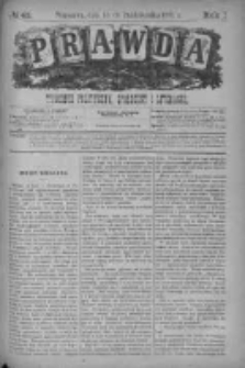 Prawda. Tygodnik polityczny, społeczny i literacki 1881, Nr 42