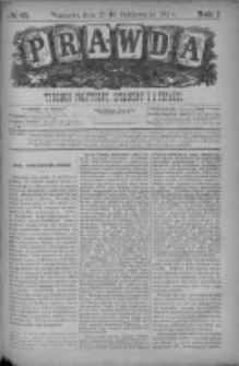 Prawda. Tygodnik polityczny, społeczny i literacki 1881, Nr 43