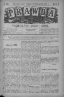 Prawda. Tygodnik polityczny, społeczny i literacki 1881, Nr 49