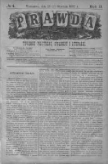 Prawda. Tygodnik polityczny, społeczny i literacki 1882, Nr 4