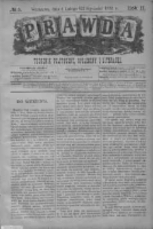 Prawda. Tygodnik polityczny, społeczny i literacki 1882, Nr 5