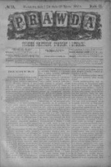 Prawda. Tygodnik polityczny, społeczny i literacki 1882, Nr 13