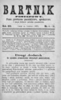 Bartnik Postępowy. Pismo poświęcone pszczelarstwu i ogrodnictwu 1886, Rok XII, Nr 11 i 12