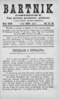 Bartnik Postępowy. Pismo poświęcone pszczelarstwu i ogrodnictwu 1887, Rok XIII, Nr 11 i 12