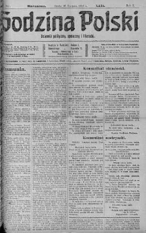Godzina Polski : dziennik polityczny, społeczny i literacki 30 sierpień 1916 nr 241