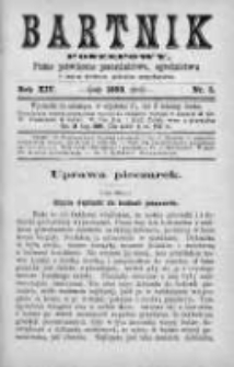 Bartnik Postępowy. Pismo poświęcone pszczelarstwu i ogrodnictwu 1888, Rok XIV, Nr 5