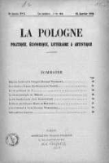 La Pologne : Politique, Economique, Litteraire et Artistique 1924 An. 5, Nr 2