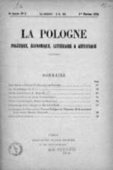 La Pologne : Politique, Economique, Litteraire et Artistique 1924 An. 5, Nr 3