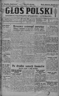 Głos Polski : dziennik polityczny, społeczny i literacki 7 lipiec 1926 nr 184