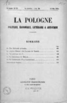 La Pologne : Politique, Economique, Litteraire et Artistique 1924 An. 5, Nr 10