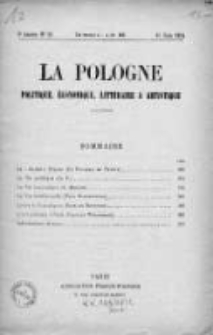 La Pologne : Politique, Economique, Litteraire et Artistique 1924 An. 5, Nr 12