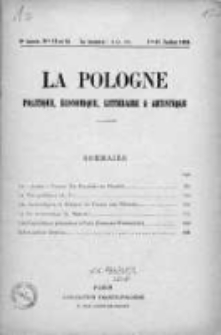 La Pologne : Politique, Economique, Litteraire et Artistique 1924 An. 5, Nr 13, 14