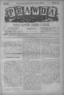 Prawda. Tygodnik polityczny, społeczny i literacki 1882, Nr 25