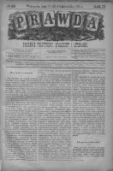 Prawda. Tygodnik polityczny, społeczny i literacki 1882, Nr 43