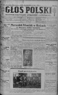 Głos Polski : dziennik polityczny, społeczny i literacki 12 lipiec 1926 nr 189