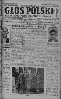 Głos Polski : dziennik polityczny, społeczny i literacki 14 lipiec 1926 nr 191