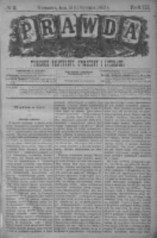Prawda. Tygodnik polityczny, społeczny i literacki 1883, Nr 2