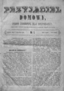 Przyjaciel Domowy 1854, Nr 1