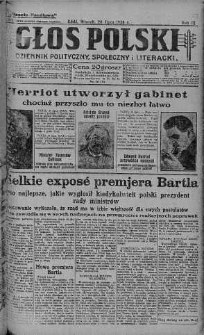 Głos Polski : dziennik polityczny, społeczny i literacki 20 lipiec 1926 nr 197