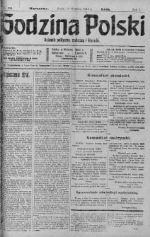 Godzina Polski : dziennik polityczny, społeczny i literacki 13 wrzesień 1916 nr 255