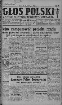 Głos Polski : dziennik polityczny, społeczny i literacki 21 lipiec 1926 nr 198