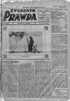 Tygodnik Prawda 25 grudzień 1927 nr 52