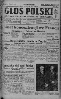 Głos Polski : dziennik polityczny, społeczny i literacki 24 lipiec 1926 nr 201