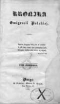 Kronika Emigracji Polskiej 1834, Tom I, Arkusz 1