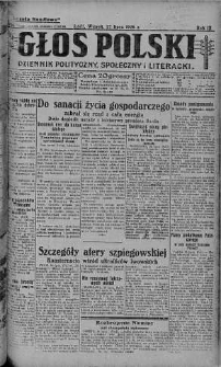 Głos Polski : dziennik polityczny, społeczny i literacki 27 lipiec 1926 nr 204