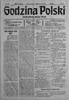 Godzina Polski : dziennik polityczny, społeczny i literacki 2 październik 1916 nr 274