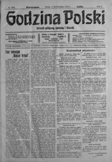 Godzina Polski : dziennik polityczny, społeczny i literacki 4 październik 1916 nr 276