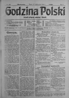 Godzina Polski : dziennik polityczny, społeczny i literacki 13 październik 1916 nr 285